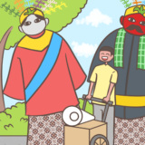 【Komiknya Ke-53】Ondel-ondel budaya khas Betawi（ブタウィ特有文化、オンデル・オンデル）