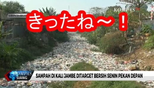 ニュースを読む！Vol.86 Sampah di Kali Jambe Ditarget Bersih Senin Pekan Depan（来週月曜日終了目標！Jambe川のゴミ）