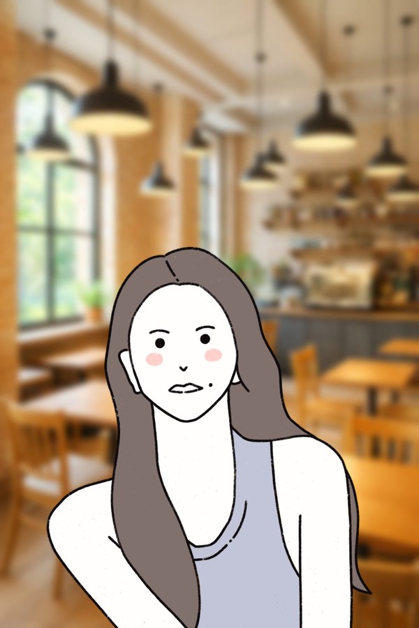 カフェのキム