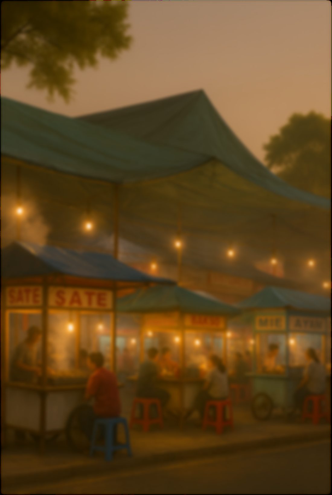 夜の屋台街