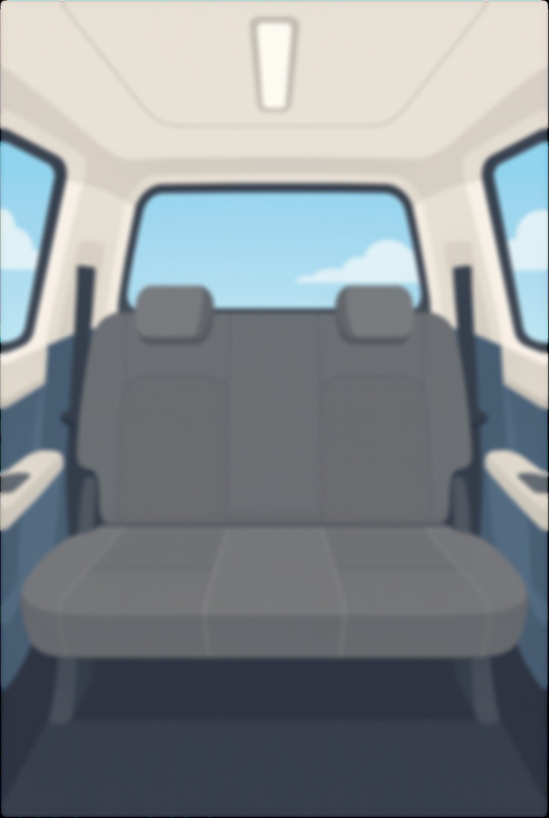 タクシー車内