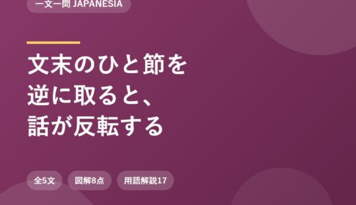 長文一文型リスニング5本｜文末のひと節を逆に取ると、勝った話が負けた話になる