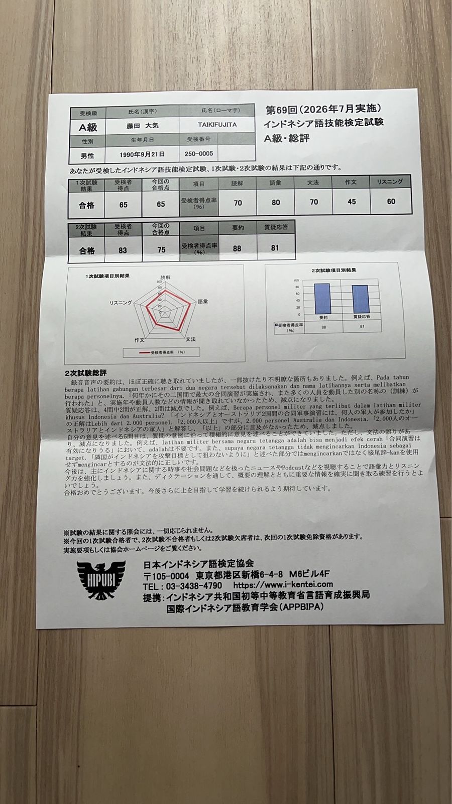 インドネシア語検定の対策・難易度・勉強法｜A級7連敗からの合格体験記