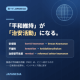 「平和維持」が「治安活動」になる。国連PKOの記事をインドネシア語に訳す